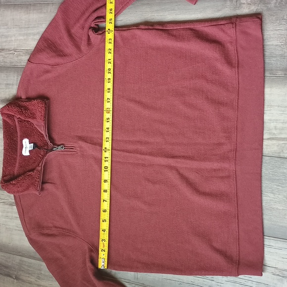 Goodfellow & Co Sweater Pullover XL Men's 1/4 Zip Burgundy Red Long Sleeves New - Picture 6 of 8